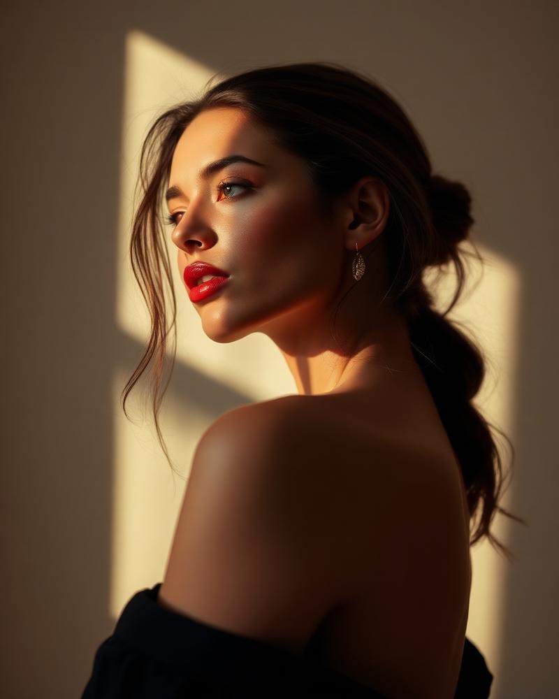 Editorial portrait with side light