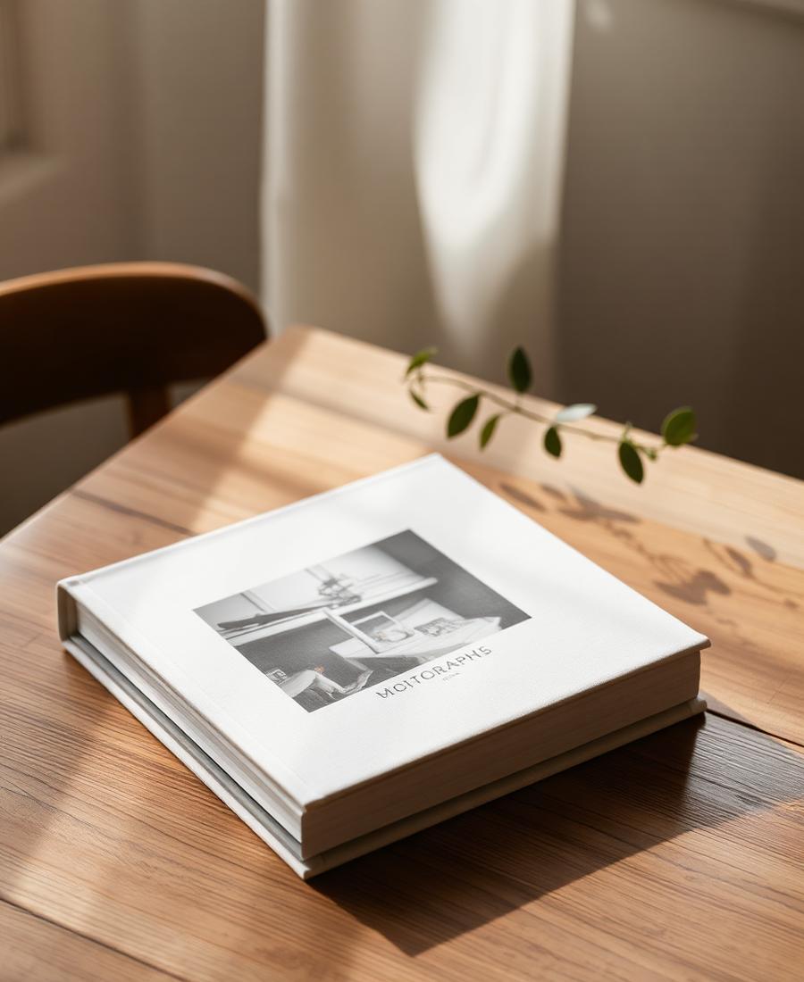 Linen-bound photography monograph